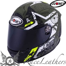 SUOMY SR SPORT STARS MILITARY FULL FACE MOTORCYCLE MOTORBIKE HELMET 