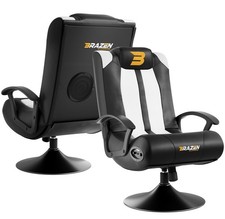 BraZen Stag 2.1 Bluetooth Surround Sound Gaming Chair - White