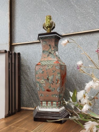 Chinese famille lamp - famille,