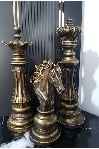 Vintage chess decor - set, –