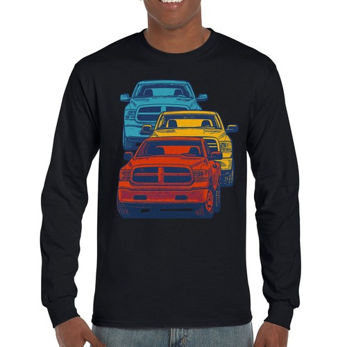 American pickup truck - truck, stack