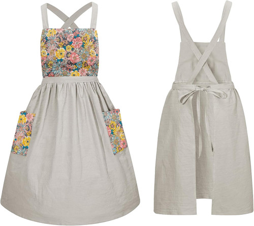 Vintage ruffle pinafore chef - pinafore,