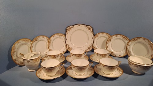 Superb minton teaset gilded - minton, teaset,