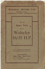 WOLSELEY 16/35hp SALOON