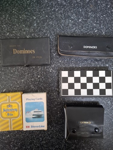 Cribbage and domino - and, travel