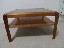 TEAK Coffee Table With smoked