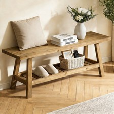 43" Farmhouse Wood Entryway