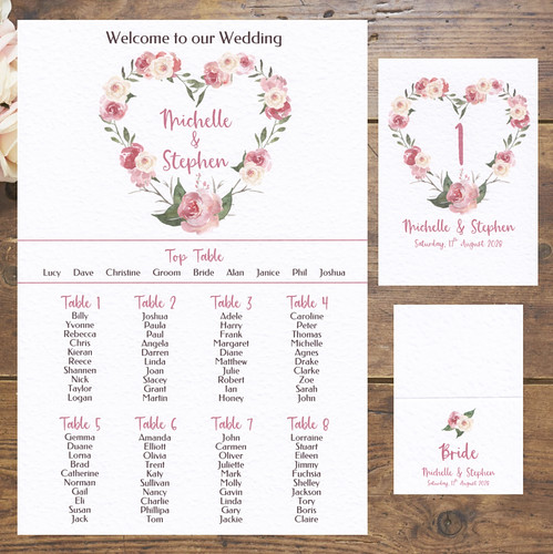 Wedding table plan - a3, /