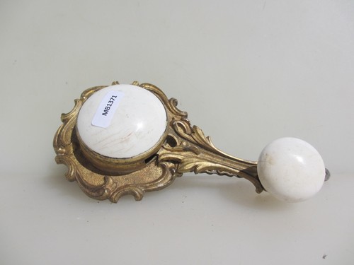 Victorian brass door bell - door, pull