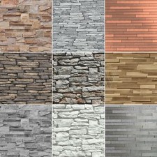 SLATE STONE EFFECT WALL WALLPAPER - MORROCAN METALLIC FOIL | VARIOUS COLOURS