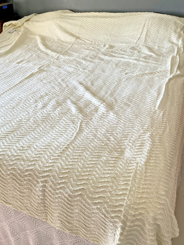Pale yellow cotton chenille - pale,