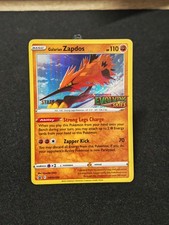 Galarian Zapdos SWSH124 STAFF Pokémon Card Evolving Skies Prerelease Promo