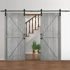Wooden Door Sliding Door Track System Internal Barn Door Modern Hardware Set Kit