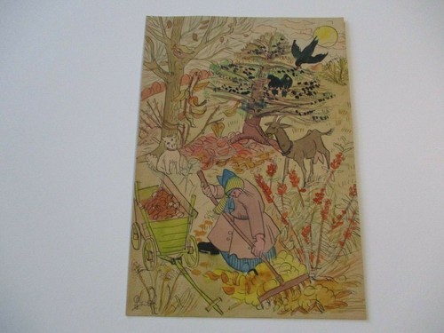 Antique whimisical painting - whimisical,