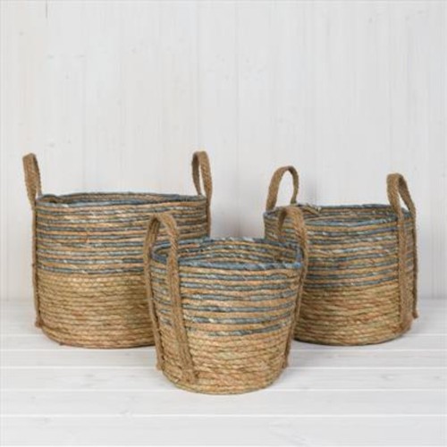 Natural fibre sea grass basket - fibre,
