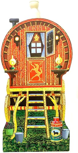 Gypsy caravan kitchen roll - caravan,