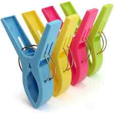 4x Beach Towel Clips Plastic