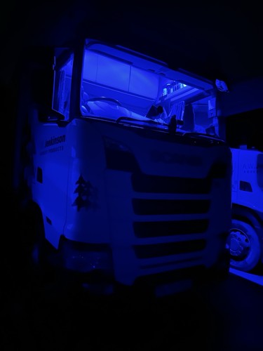 Scania interior blue led - interior,