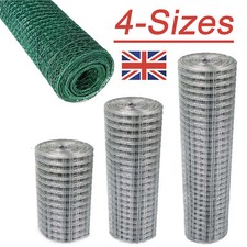 Welded Wire Mesh Panels PVC Coated Chicken Run Hutch Pet Coop Fence Galvanised