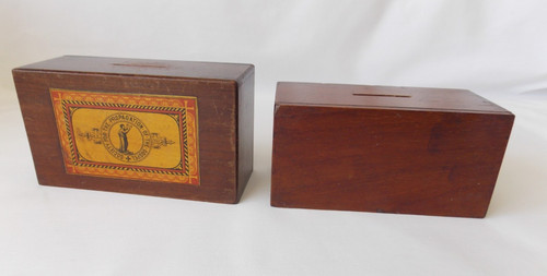Two antique wooden - two,
