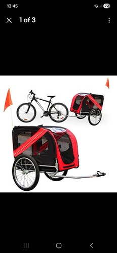 Bicycle dog trailer carrier - bicycle,