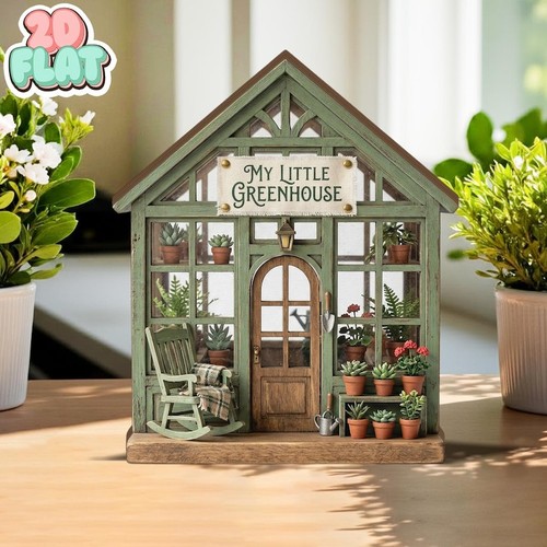 Greenhouse flat wooden - greenhouse,