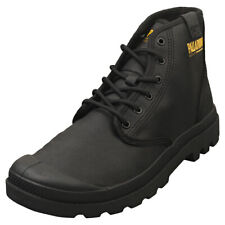 Palladium Pampa Hi Coated Unisex Casual Trainers in Black - 4 UK