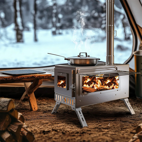 Large tent stove portable - tent,