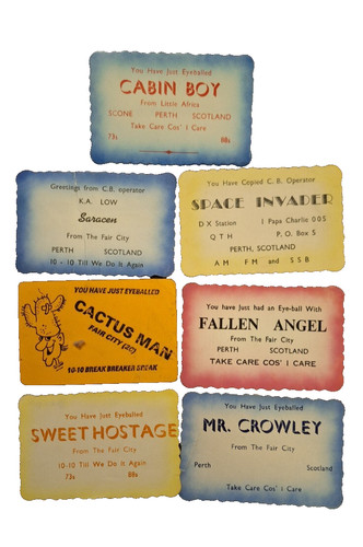 Job lot radio cards - job,