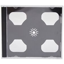 Double CD Jewel Cases with Black Tray Standard Empty New Replacement Case LOT