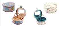 Vanity Case Jewellery Box Organiser Storage Box Lid Mirror Trinket Cosmetic Box