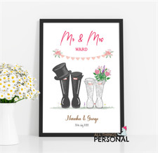 Wedding Gift Personalised Mr &
