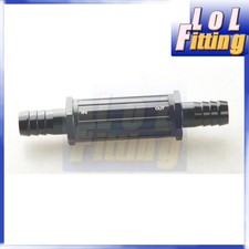 15mm Anodised Billet Magnetic Fuel Filter 30 Micron Black