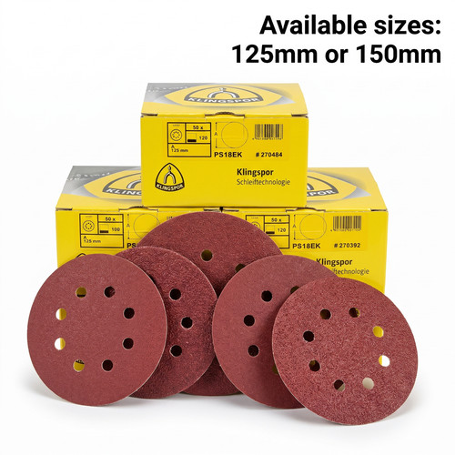 125mm 150mm sanding discs - 125mm,