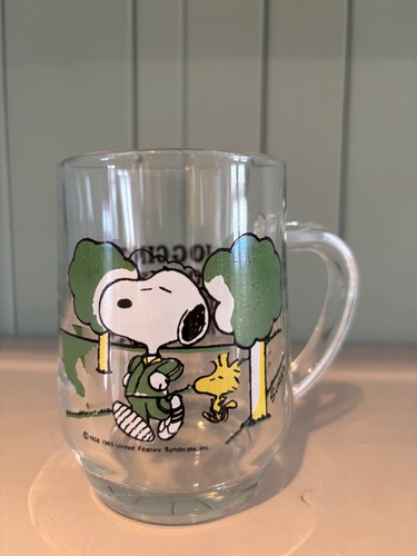 Snoopy glass mug jogging - mug, is