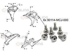 6x Honda CBR1000RR 2006-2007