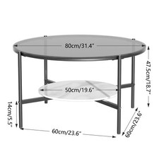 Gloss Round Coffee Table with