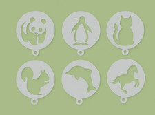 Coffee Duster Latte Cappuccino Hot Chocolate Stencil Spray Art Barista  Template