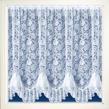 Austrian Flounce Kew Victorian Floral Scalloped Lace Net Curtain Sold Per Metre