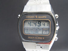 G634 Vintage " CITIZEN Multi Alarm II LCD " Digital Quartz Watch ⭐⭐