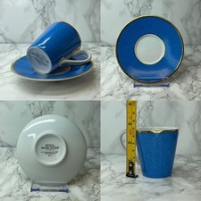 Royal Worcester HRH 80th Birthday Espresso Coffee Cup & Saucer CHOOSE COLOUR