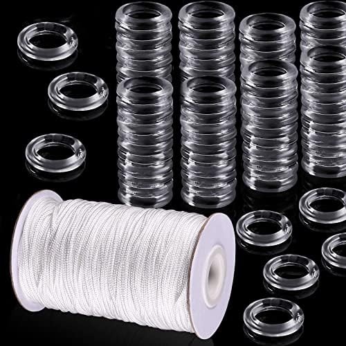 Clear roman curtain rings - clear,