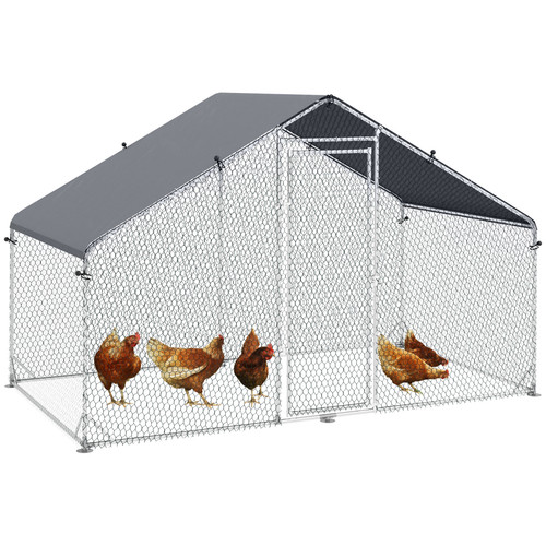 Walk chicken run galvanised - run,
