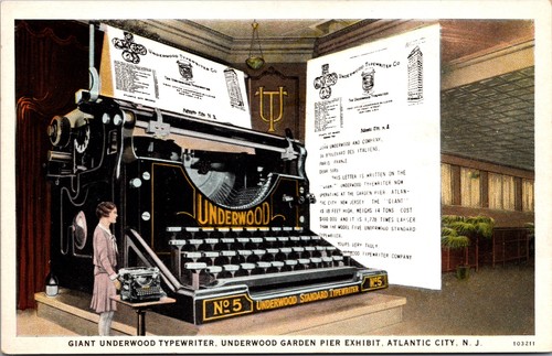 Giant underwood typewriter - giant,
