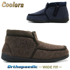 MENS DIABETIC ORTHOPAEDIC WINTER WARM WOOL ZIP WIDE SHOES SLIPPERS BOOTS SIZE