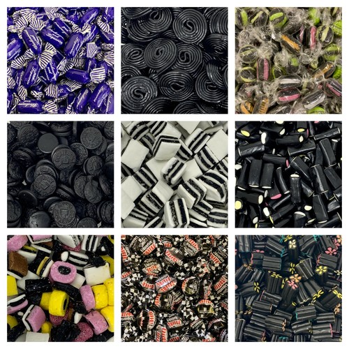 Liquorice sweets traditional - liquorice,