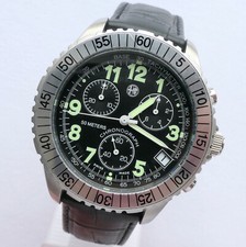 Alfa Romeo Classic Racing Aviator Pilot Car Accessory Swiss Chronograph Watch
