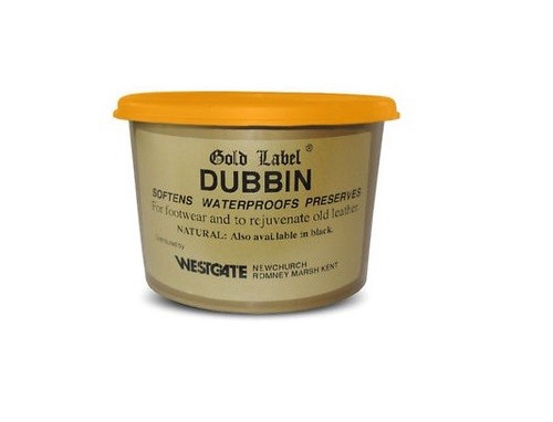 Gold label dubbin - label,
