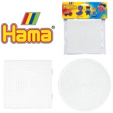 x2 Large White Hama Beads Peg