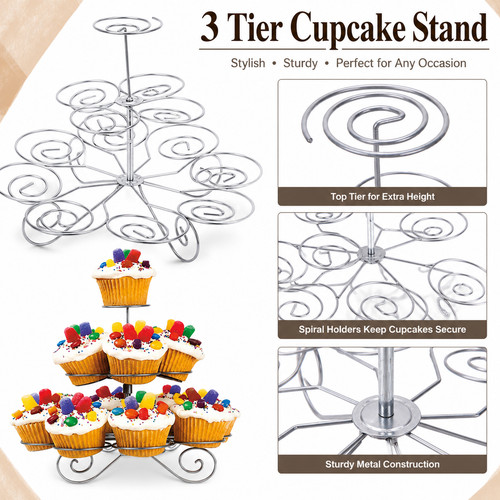 Cupcake stand tier dessert - cupcake,